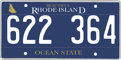 RI license plate 622364