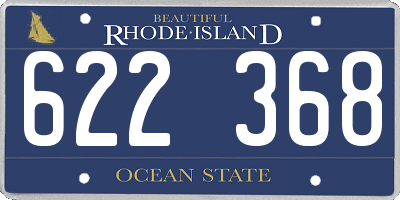 RI license plate 622368