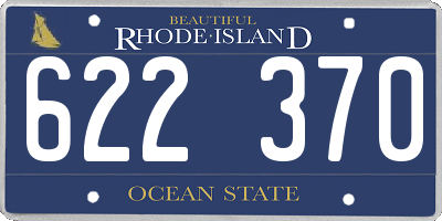 RI license plate 622370