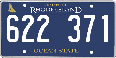 RI license plate 622371