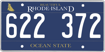 RI license plate 622372