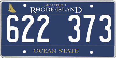 RI license plate 622373