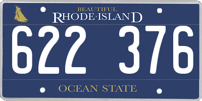 RI license plate 622376