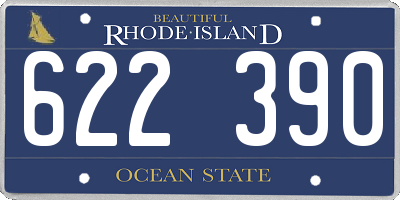 RI license plate 622390