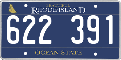RI license plate 622391