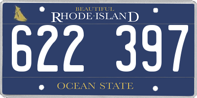 RI license plate 622397