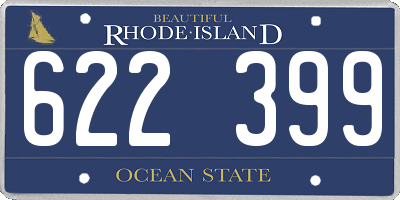 RI license plate 622399