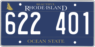 RI license plate 622401