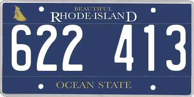 RI license plate 622413