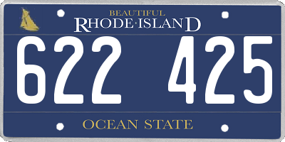 RI license plate 622425