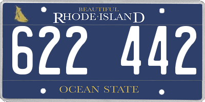 RI license plate 622442