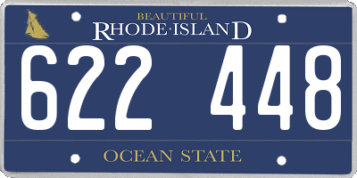 RI license plate 622448