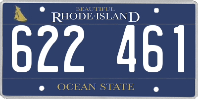RI license plate 622461