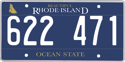 RI license plate 622471