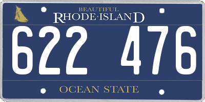 RI license plate 622476