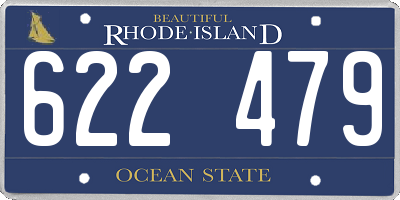 RI license plate 622479