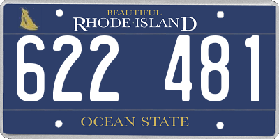 RI license plate 622481