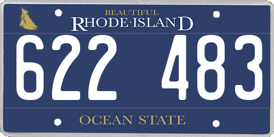 RI license plate 622483