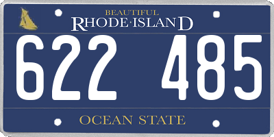 RI license plate 622485