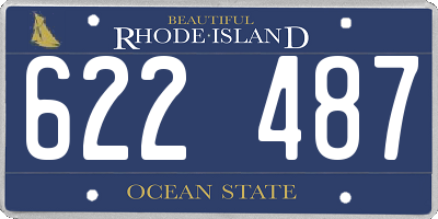RI license plate 622487