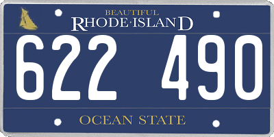 RI license plate 622490