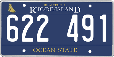 RI license plate 622491