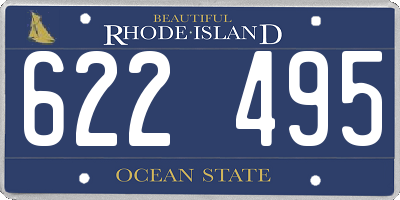 RI license plate 622495