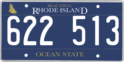 RI license plate 622513