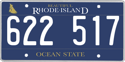 RI license plate 622517