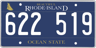 RI license plate 622519