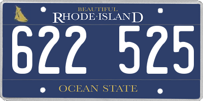 RI license plate 622525