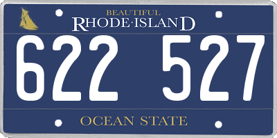 RI license plate 622527