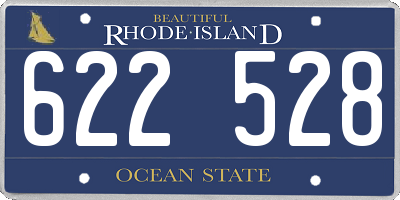 RI license plate 622528