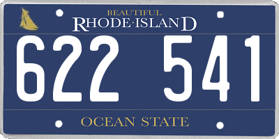 RI license plate 622541