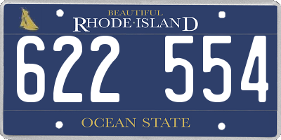 RI license plate 622554