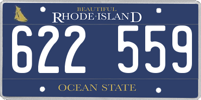 RI license plate 622559