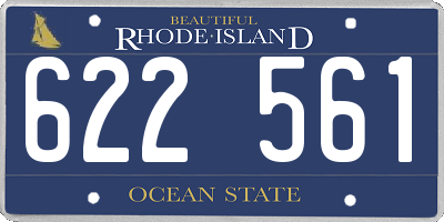 RI license plate 622561