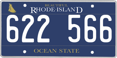 RI license plate 622566
