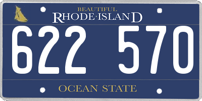 RI license plate 622570