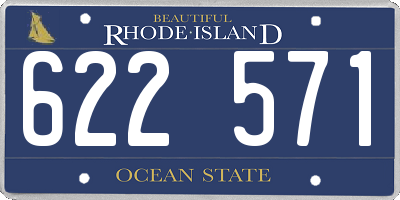 RI license plate 622571