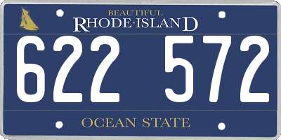 RI license plate 622572