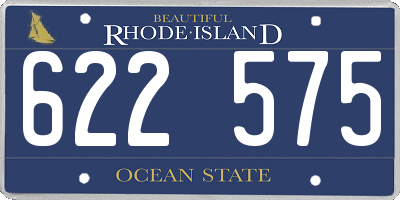 RI license plate 622575