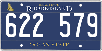 RI license plate 622579