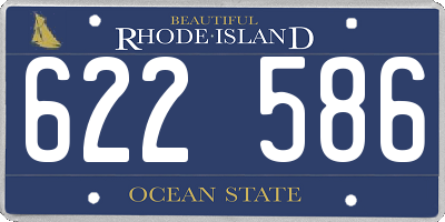 RI license plate 622586