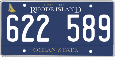 RI license plate 622589