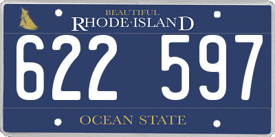 RI license plate 622597
