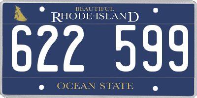 RI license plate 622599