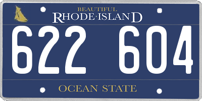 RI license plate 622604