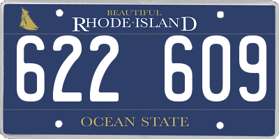 RI license plate 622609