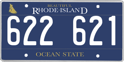RI license plate 622621